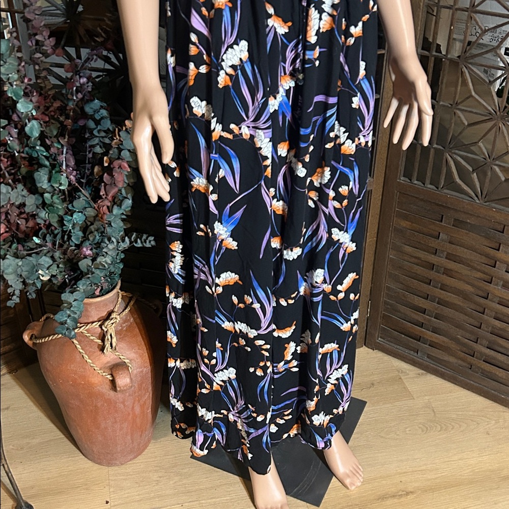 ANA SLEEVELESS TROPICAL MAXI DRESS XL - Picture 3 of 15